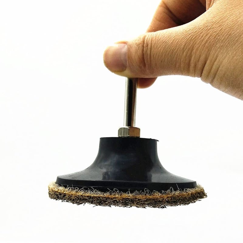 Banmo Abrasive 3 Inch Sanding Discs Quick Change Nylon Surface Conditioning Discs, Coarse Grit Quick Change Discs, Drill & Die Grinder Sanding Disc Rust Remover for Metal Paint Stripper & Removal, Polishing - Image 5